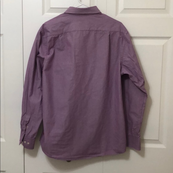 NWOT Izod Men’s Slim Fit Dress Shirt Large - Picture 4 of 8